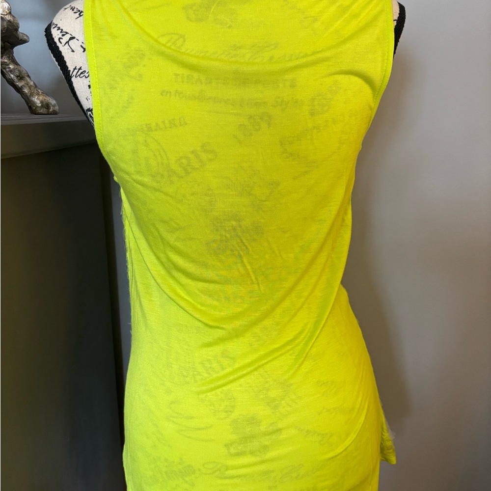 INC International Concepts Lime Sequin Tank Top - Picture 2 of 5